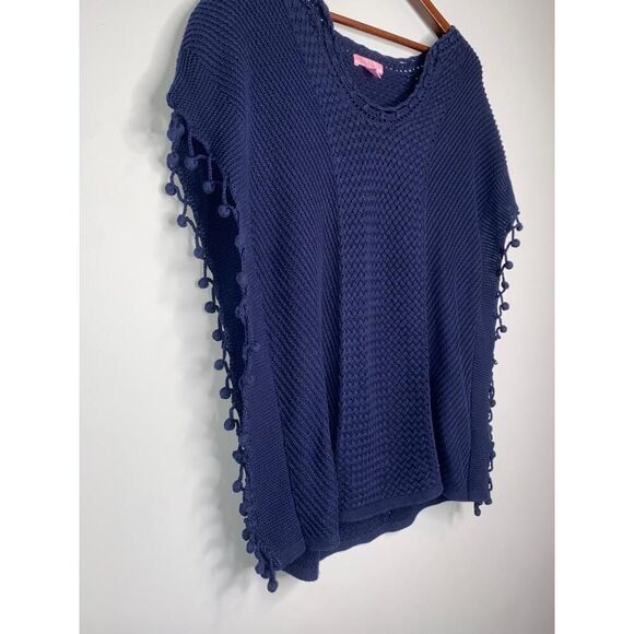 Lilly Pulitzer True Navy Keating Sweater Women's Size S - Picture 2 of 5
